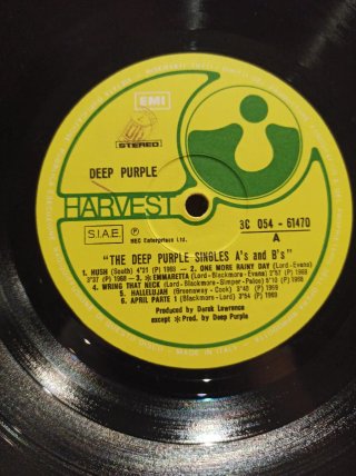 Vinilo Deep Purple Singles A's & B's 1971