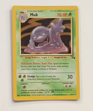 Muk Holo Raro Fossil 13/62 Inglês Near Mint