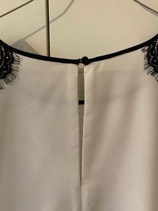Abito Motivi bianco e nero con pizzo