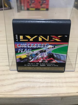 Checkered Flag Atari Lynx Videojuego Carreras