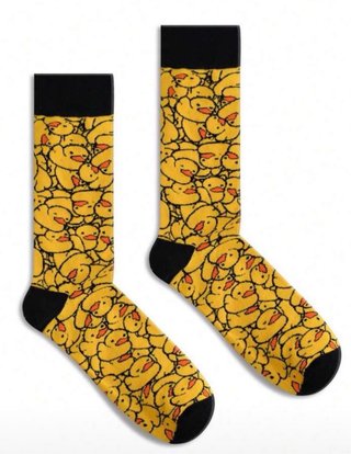 Calcetines divertidos de patitos talla 39-46