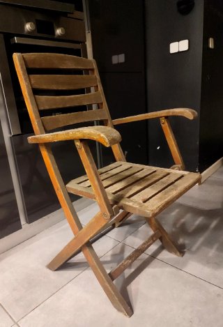 Par de Sillas de Teca Plegables. Precio por las 2.