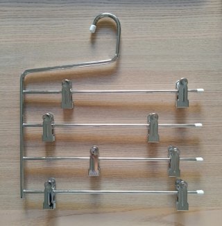 2 perchas acero vintage - múltiples con pinzas
