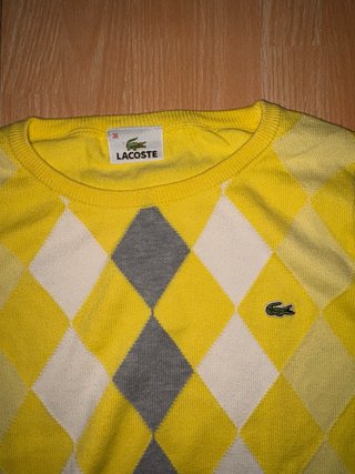 Jersey Lacoste Argyle Amarillo