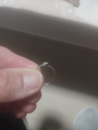 Anillo oro blanco diamante