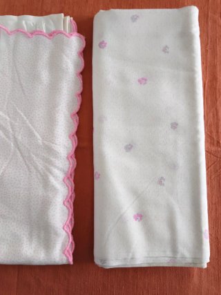 Conjunto 2 lençóis de cama de casal flores rosa