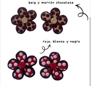 Pendientes Flor Arcilla Polimérica