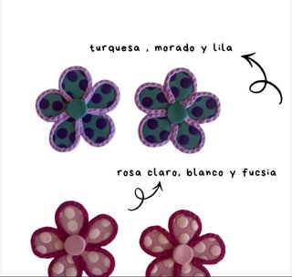 Pendientes Flor Arcilla Polimérica