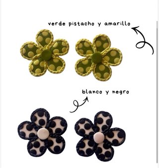 Pendientes Flor Arcilla Polimérica