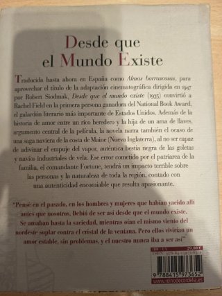 Desde que el mundo existe, de Rachel Field