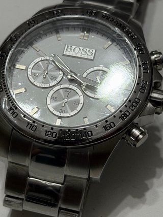 Orologio Uomo BOSS Argento Bianco