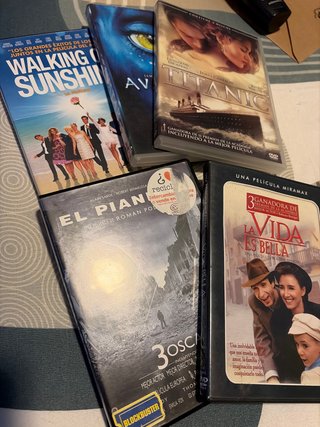 Lote 5 Películas DVD (Español/Inglés)