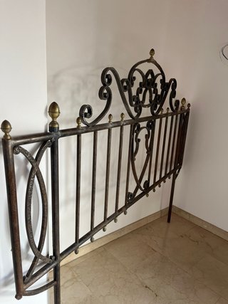 Cabecero antiguo hierro forjado