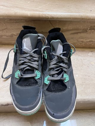 Jordan 4 Zapatillas Hombre Gris Verde