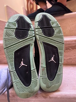 Jordan 4 Zapatillas Hombre Gris Verde