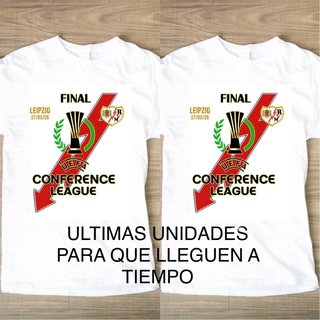 2 Camisetas UEFA Conference League Talla M y L