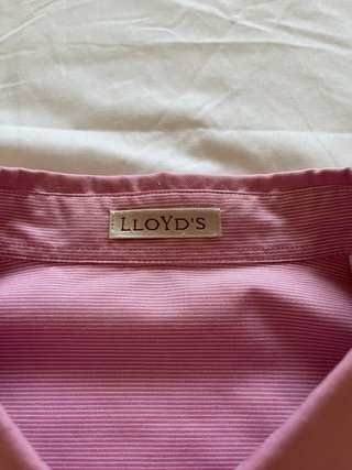 Camisa Lloyds rosa manga larga