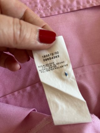 Camisa Lloyds rosa manga larga