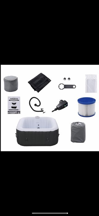AREBOS Spa Piscina Idromassaggio 2400W, 4 persone