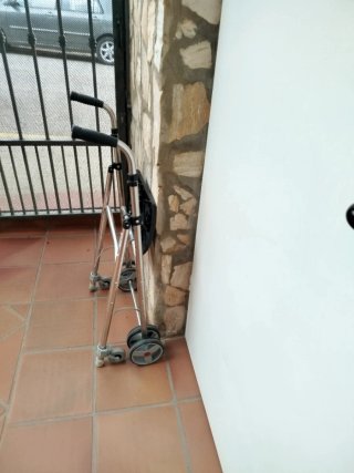 Andador aluminio con asiento