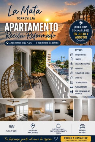 Alquiler vacacional, La Mata, Torrevieja
