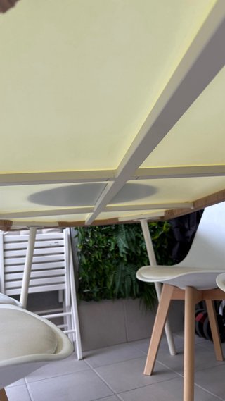 Conjunto comedor terraza o salón estilo nórdico