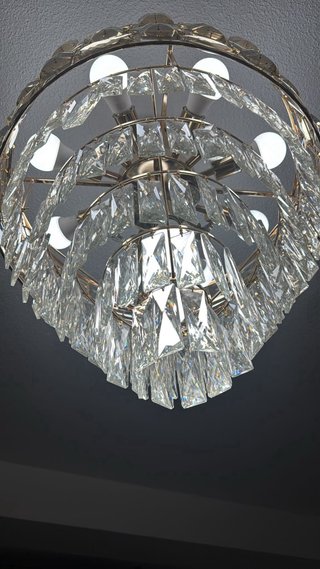 Lámpara Candelabro Cristal Elegante Moderna