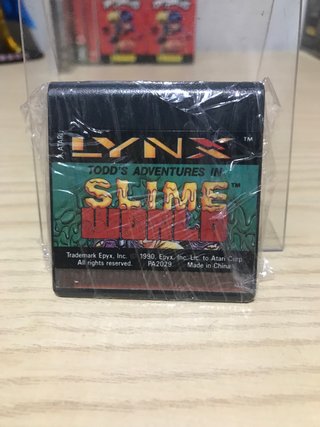 Atari Lynx Slime World Video Game Card