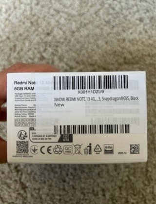 Xiaomi Redmi Note 13 4G 256GB Negro