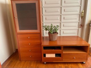 Mueble TV madera cerezo.Calidad