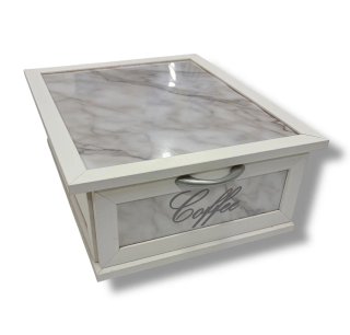 Porta cialde effetto marmo grigio
