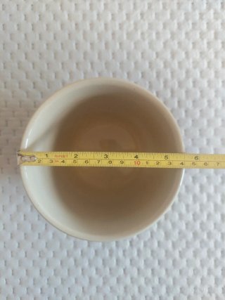 Vaso ceramica bianco e blu decorato