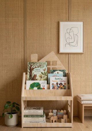 NUEVA Estantería Montessori Madera 2 en 1 infantil