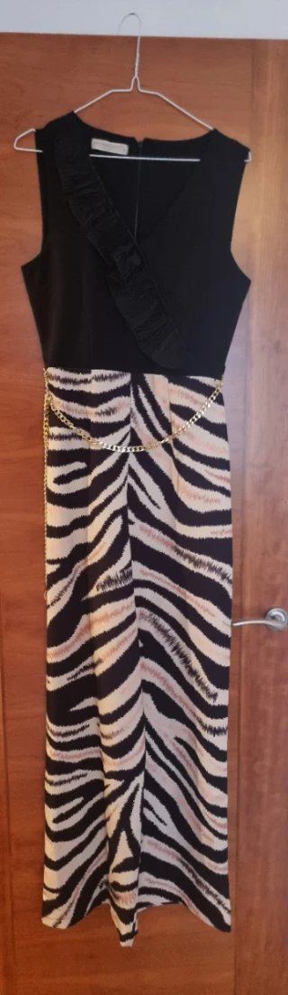 Mono Rinascimento Beige y Negro Talla M