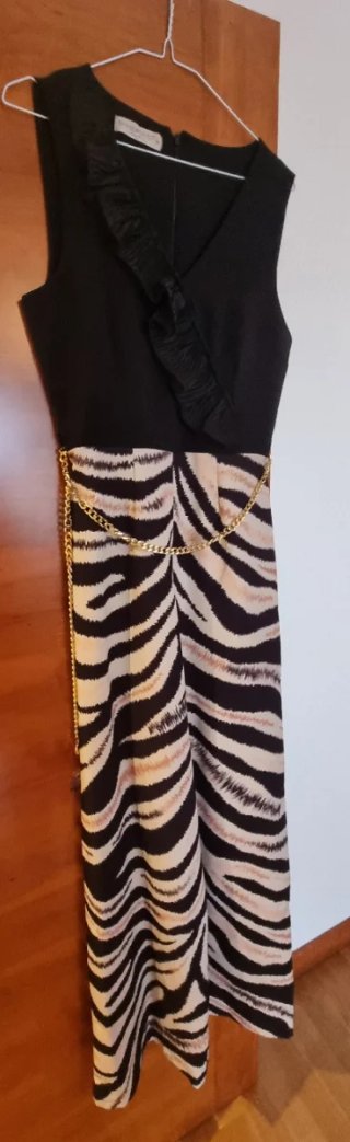 Mono Rinascimento Beige y Negro Talla M