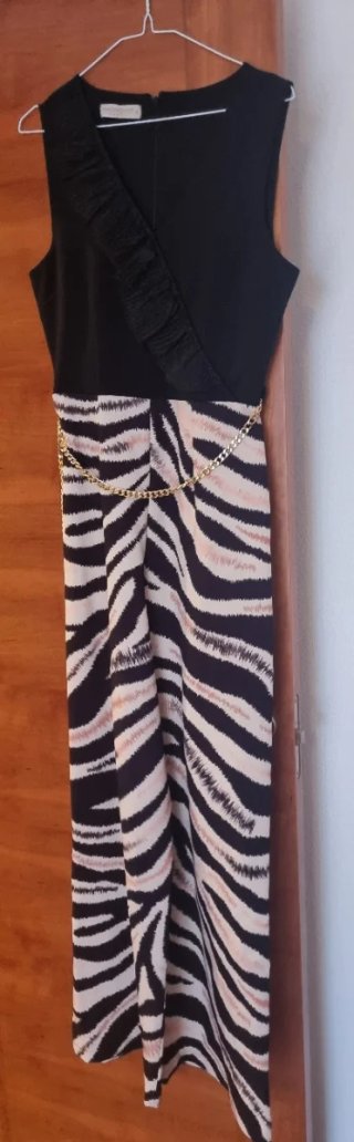 Mono Rinascimento Beige y Negro Talla M