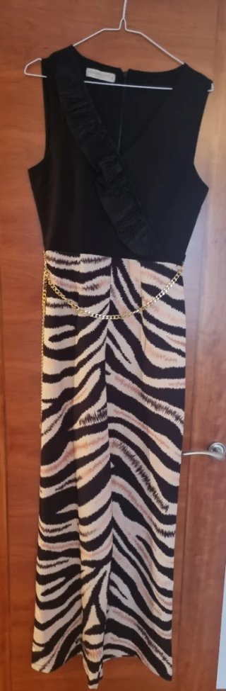 Mono Rinascimento Beige y Negro Talla M