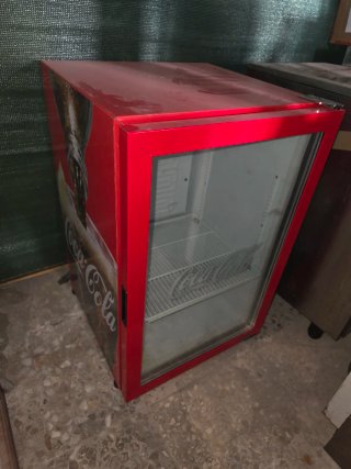 Nevera Botellero Coca-Cola Roja