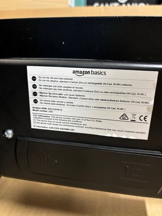 Caja Fuerte Amazon Basics 14L Negra