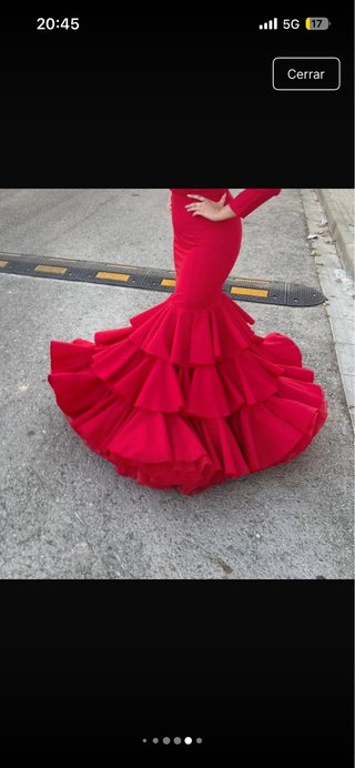 Vestido de gitana rojo volantes