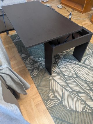Mesa elevable negra