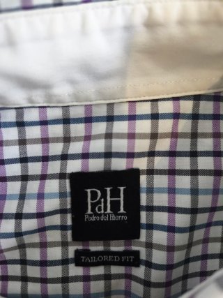 Camisa cuadros Pedro del Hierro Talla L