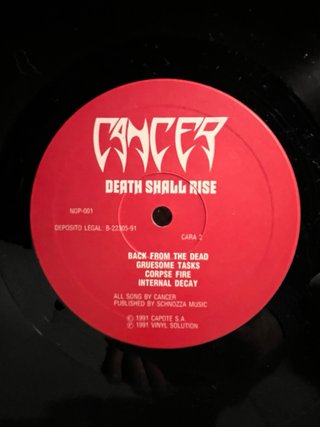Vinilo Cancer Death Shall Rise  +Cd Black Faith