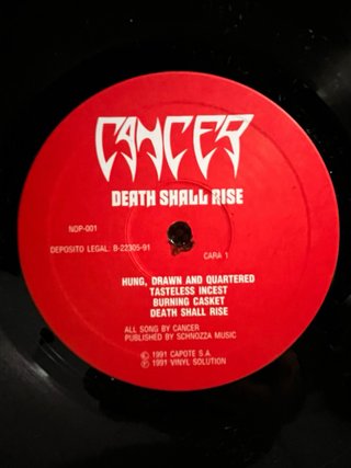 Vinilo Cancer Death Shall Rise  +Cd Black Faith