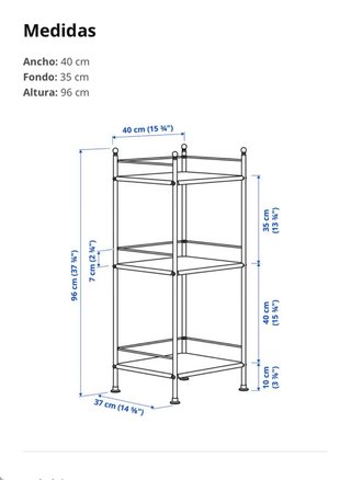 2 Baldas Forja Ikea Negras