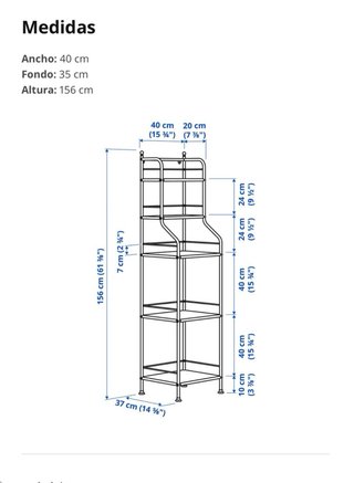 2 Baldas Forja Ikea Negras
