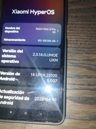 Xiaomi Redmi Note 12 Pro 5G Negro 256GB
