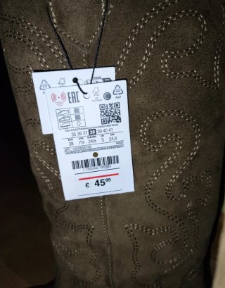 Botas cowboy de ante, nuevas