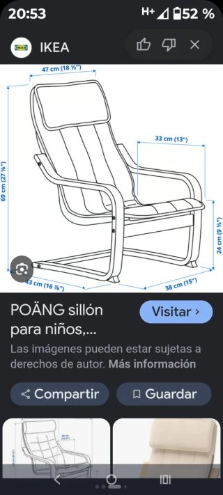 POÄNG Sillón infantil IKEA
