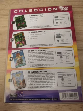 Colección 4 Películas DVD (2 Discos)